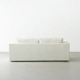 CAMERON - Cream Fabric Sofabed with Memory Foam Mattress