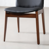 HARRIS - Black Leather Dining Chair