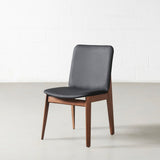 HARRIS - Black Leather Dining Chair