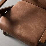 BIANCA - Brown Leather Lounge Chair