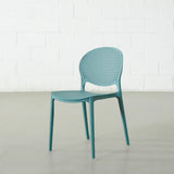 POLKA - Blue UV Resistant Plastic Dining Chair