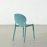 POLKA - Blue UV Resistant Plastic Dining Chair