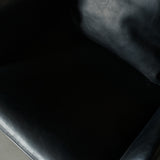 BROOK - Black Leather Lounge Chair