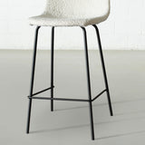 MILAN - Cream Boucle Counter Stool