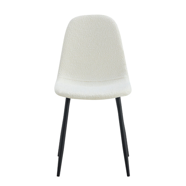 MILAN - Cream Boucle Dining Chair