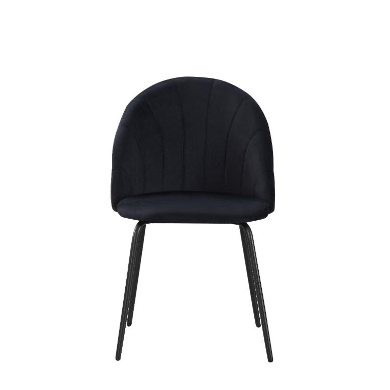 SOPHIE - Black Velvet Dining Chair