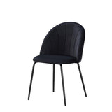 SOPHIE - Black Velvet Dining Chair