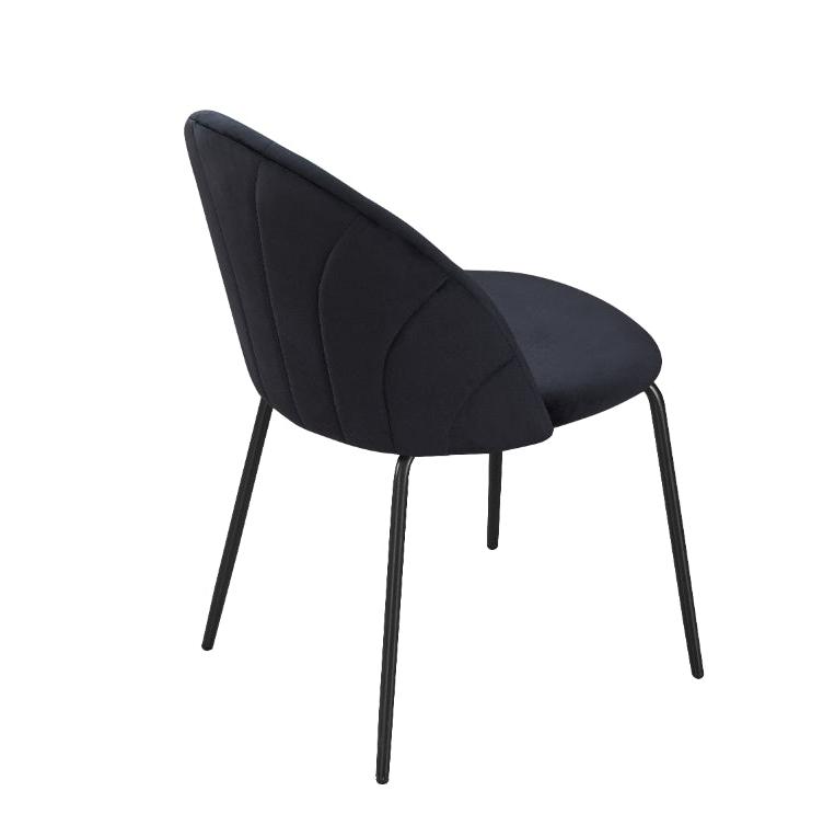 SOPHIE - Black Velvet Dining Chair