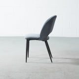 WALTER - Grey Velvet Chair - FINAL SALE